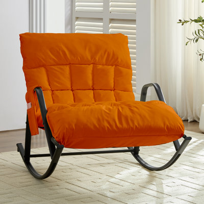 2-Person Oversized Recliner Chair With Dual Adjustable Backrests - 4-Position Recline (90°-180°), Honeycomb Massage Support, Carbon Steel Frame & Side by George Oliver