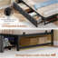 Bed Frame with Charging Station, Day Bed with 2 Storage Drawers & LED Lighting