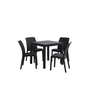 Tavolo Quadrato DALLAS Anthracite