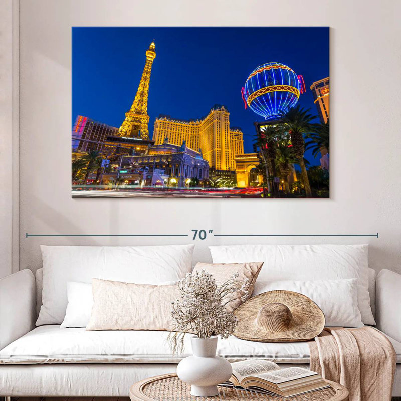 Ravi Las Vegas Paris Lights, H 34 po x l 51 po