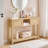 47" Rattan-Like Console Table Entryway Table with Storage