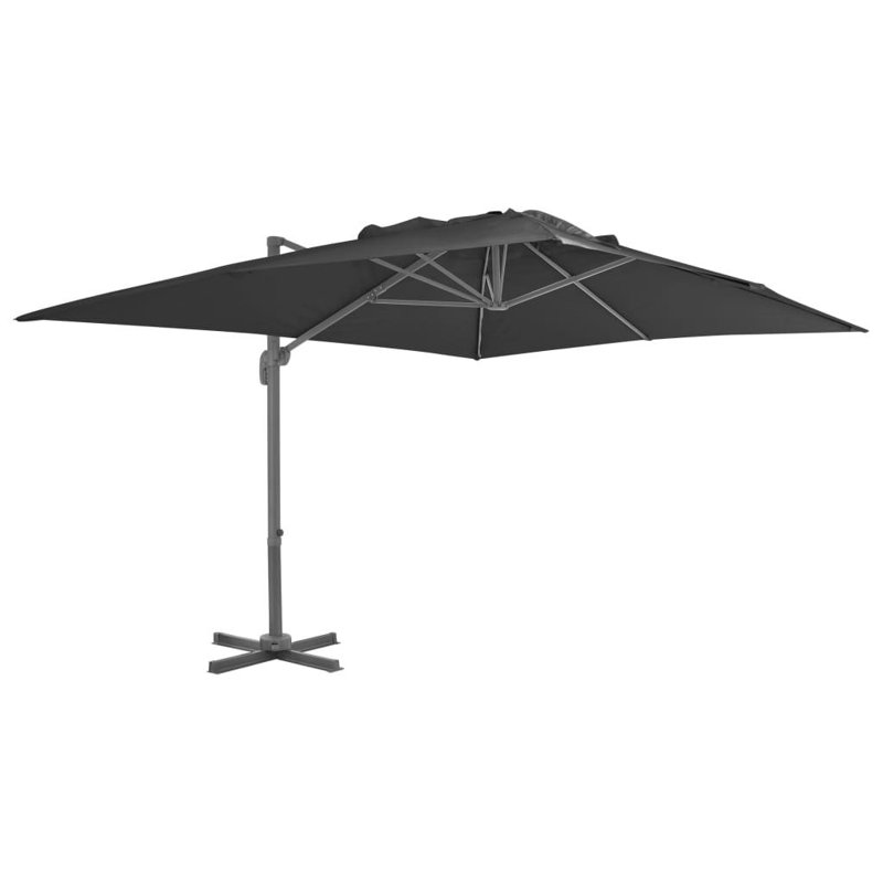 Battle 300cm X 400cm Rectangular Cantilever Parasol, Anthracite