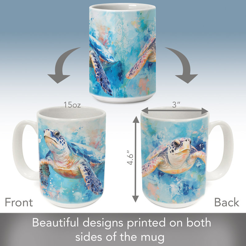 15 oz. Highland Home Tasse décorative en céramique