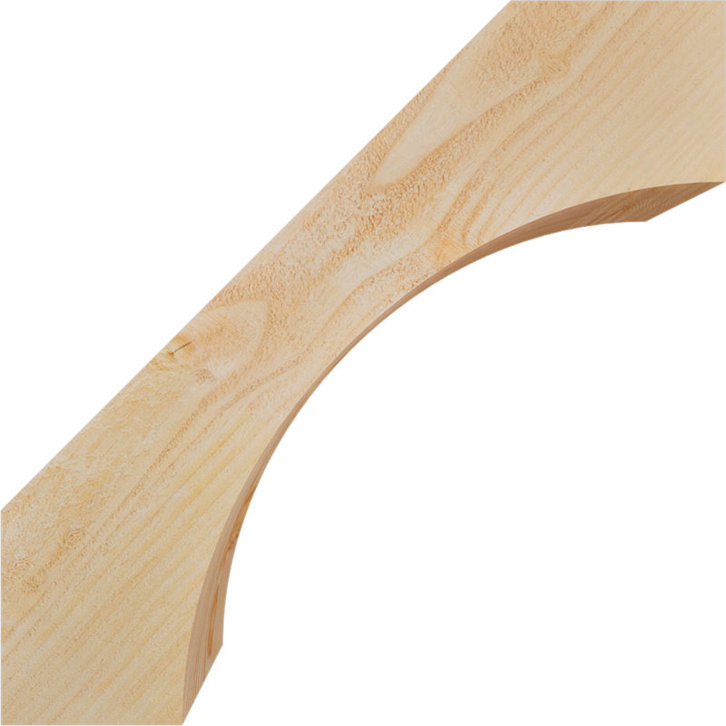 Attelle de genou Westlake, Sapin de Douglas, H 22 po x l 6 po x P 22 po, Brute