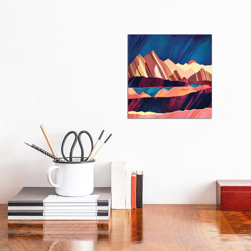 « désert valley »-impression SpaceFrog Designs, H 12 po x l 12 po x P 1,5 po, Pas de tapis, Toile tendue
