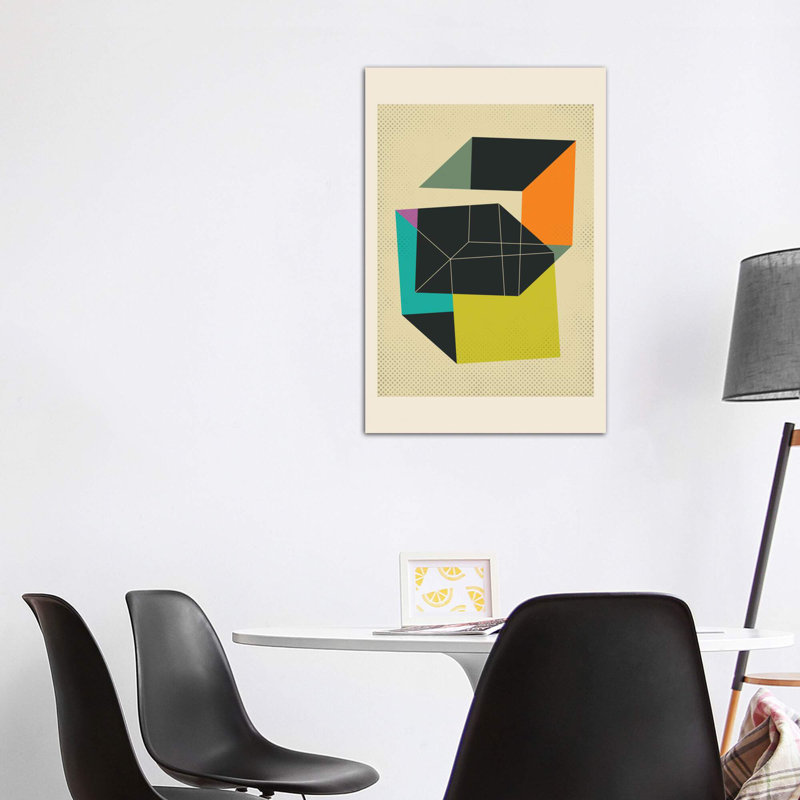 « cubes v » par jazzberry blue-impression sur image, H 48 po x l 32 po x P 1,5 po, Toile tendue