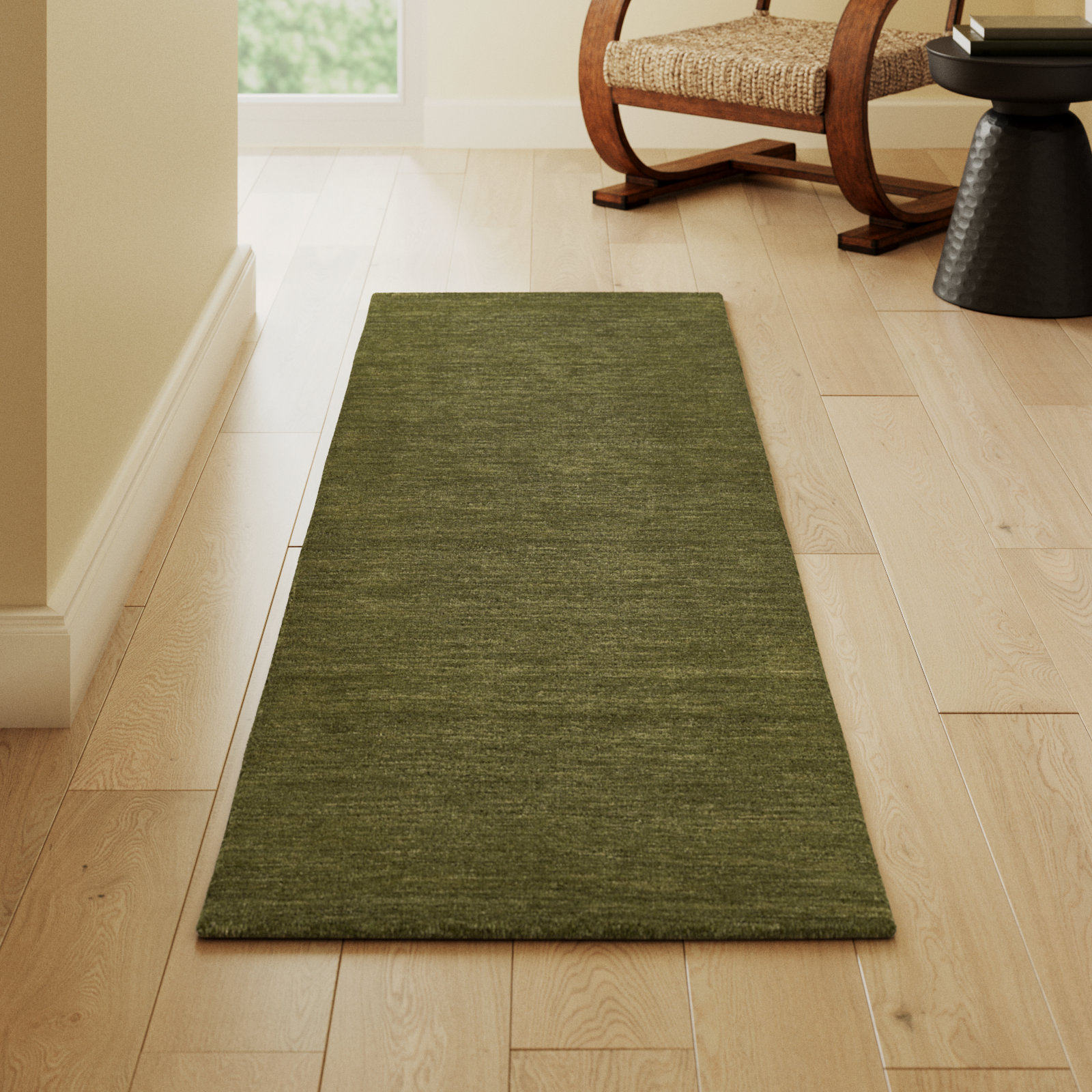 Althena Hand-Loomed Wool Rug, Runner 2'3" x 8'