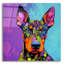  «Wouf Deberman» par Rich Monet, art mural en verre acrylique, 36 po x 36 po-1623879413
