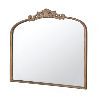 Luxurious Classic Arch Mirror With Exquisite Baroque Frame For Stylish Rooms