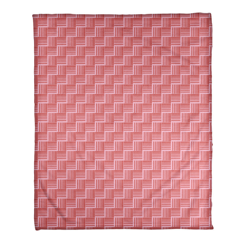 Sewn Throw Blanket, 60" W x 80" L, Coral