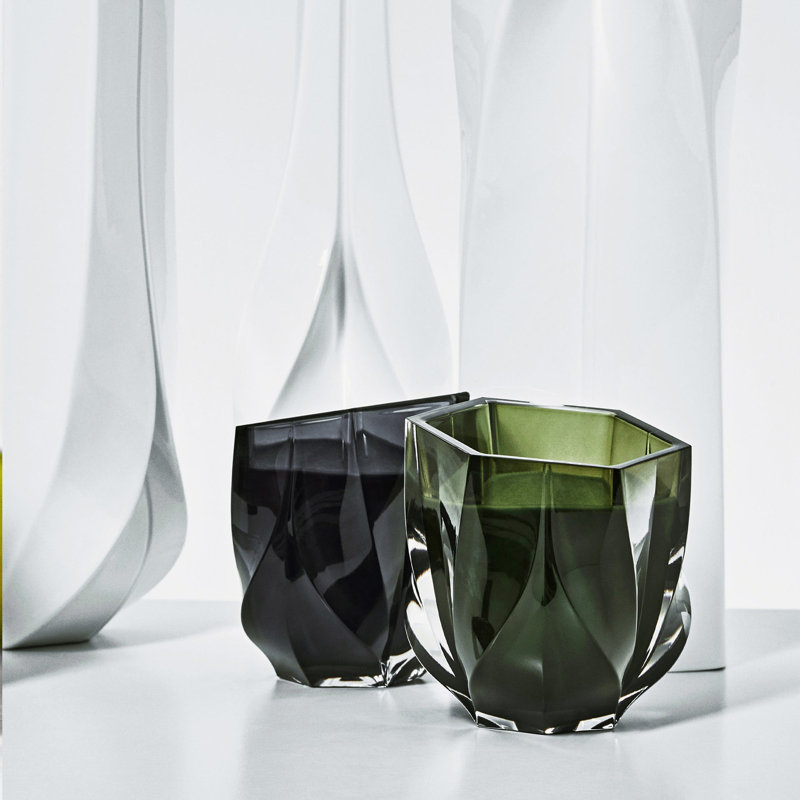 Shimmer Scented Candle, Purple, Green