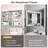 Omeed Mirrored Aluminum Medicine Cabinet with 2 Shelves -175806154-182858907