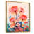 Toile avec cadre flottant or
