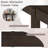 Rustic Minimalist Console Table With Hidden Drawer, Side Power Outlet,Wood Entryway Table-383450563
