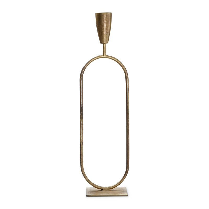 Cône de table en fer, H 20,5 po x l 4,75 po x P 5,75 po