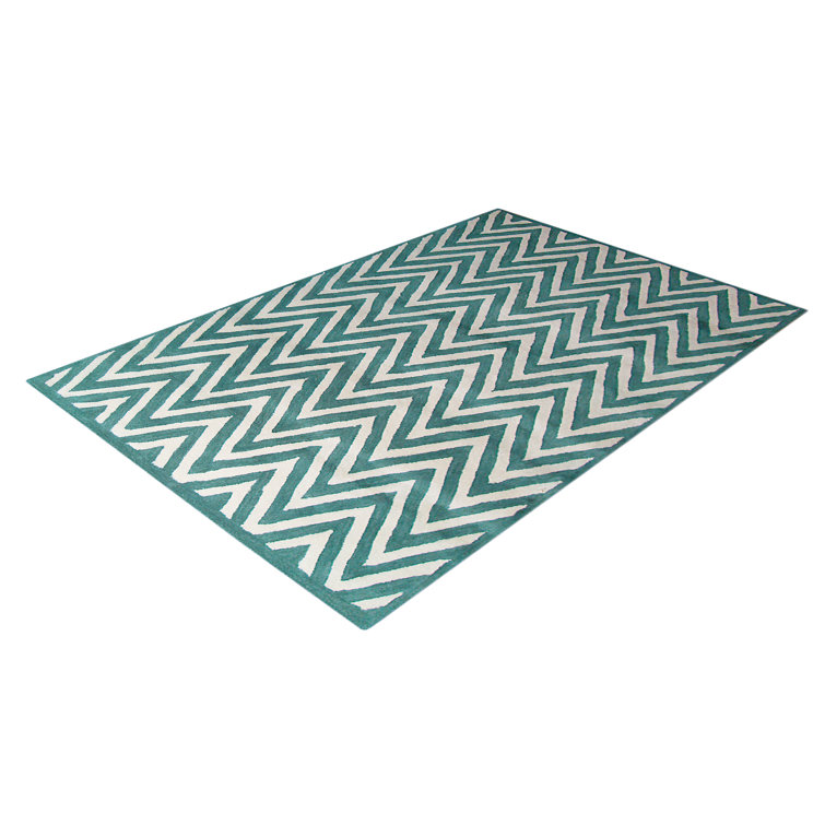 Ziggy Chevron Wool Hand Woven Area Rug