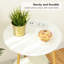 Table de bout ronde 19,7 po avec station de charge Deandra-2024914242