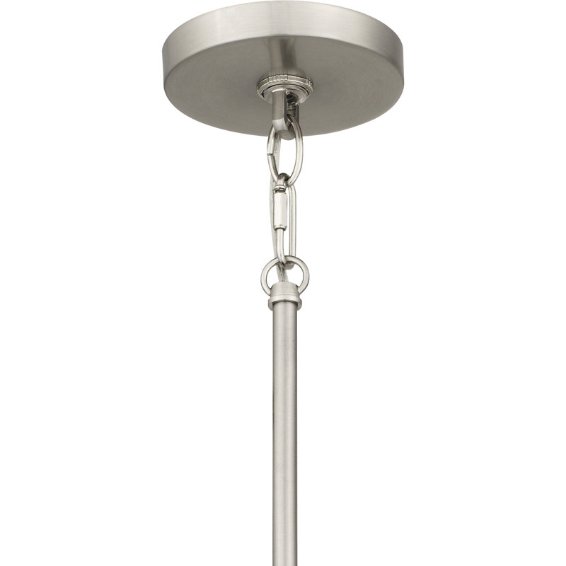 Deba 1 - Light Cone Pendant, Black, Brushed Nickel