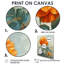 Orange orange, fleur parfumée, souci I - impression murale souci-310088977-310088976