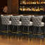 Tabouret de bar pivotant à boutons touffeté Cowboy-117321622