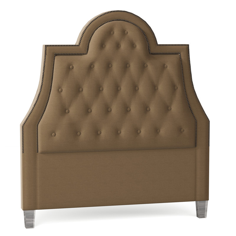 Amanda Upholstered Headboard, Caitlin Linen, Acrylic, Queen