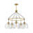 Rumi Medium 5-Light Single Tier Chandelier with Globe Shades