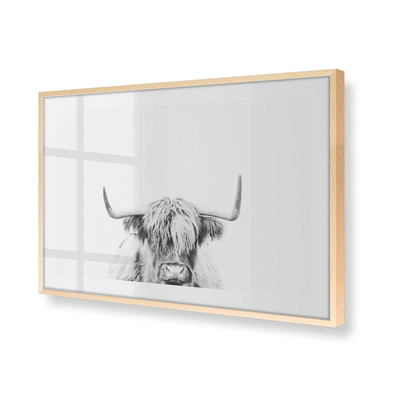 Imprimé Highland Pride, H 9 po x l 11 po x P 1,25 po, Érable brut encadré