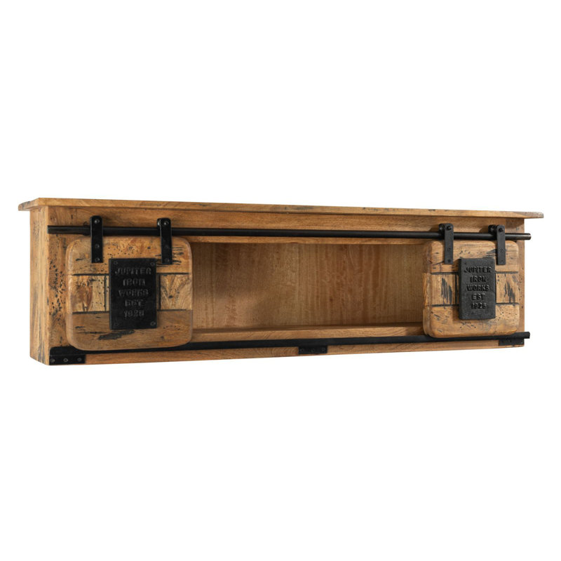 Railway Mango Solid Wood Floating Shelf