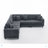 Oversized Modular Sectional Sofa Set, L Shaped Couch,Corduroy ,Upholstered,Deep Seat,,5 Seat,5 Throw Pillow And 6 Back Cushion,Living Room, Apartment