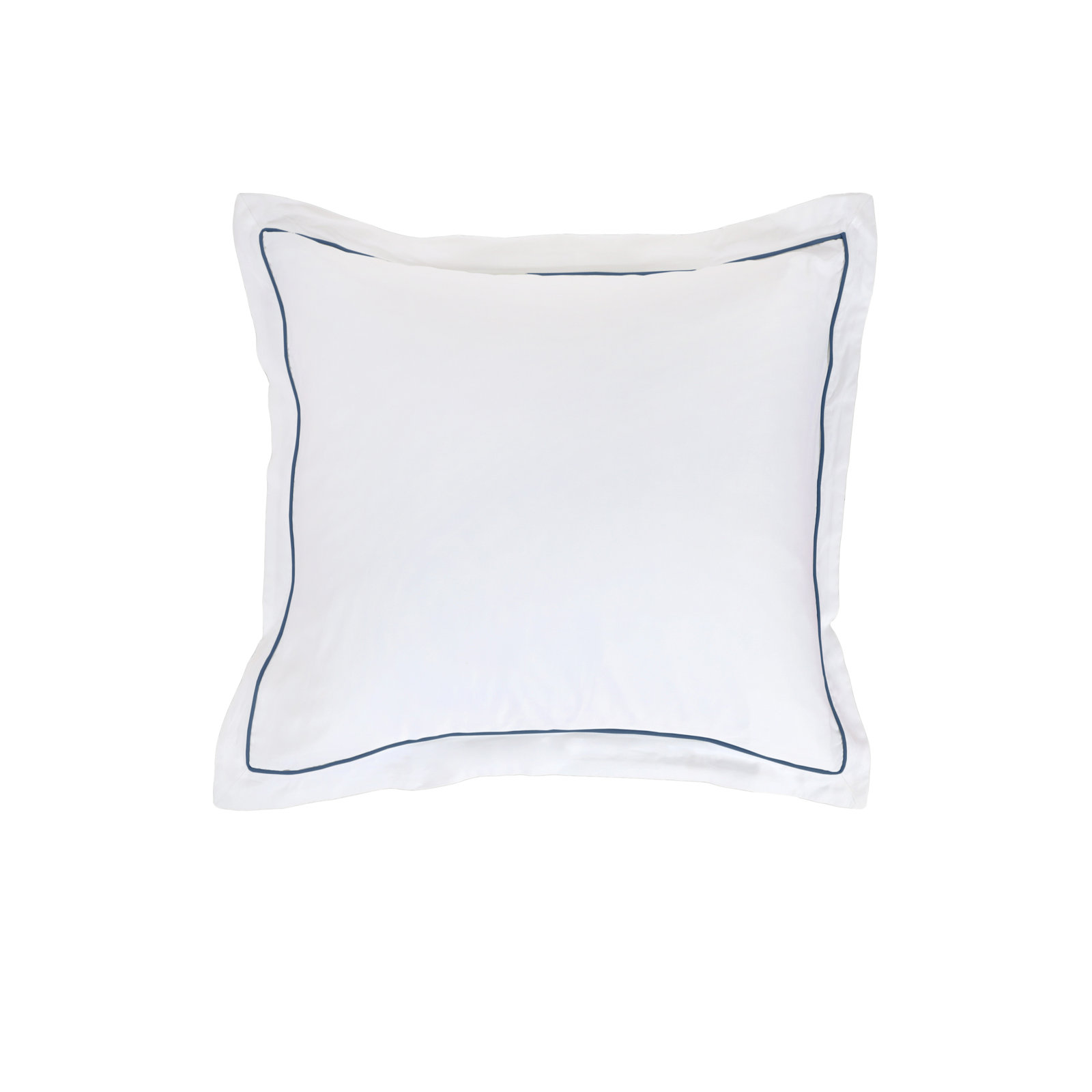 Sheena Rayon From Bamboo Sham Set, White/Navy