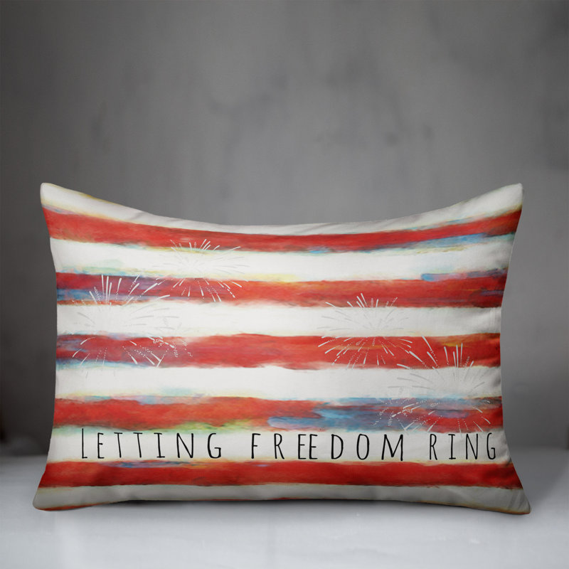 Letting Freedom Ring Throw Pillow
