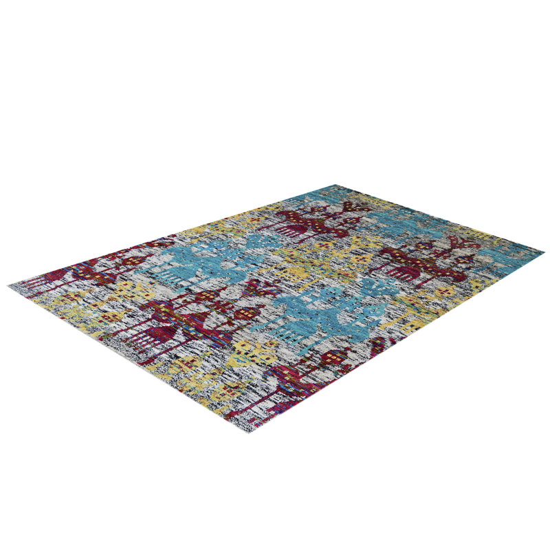 Ikat Hand Hooked 160cm X 230cm Area Rug