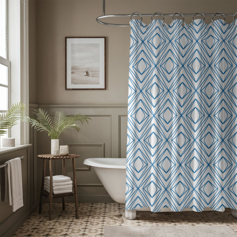Rideau de douche Tile Pale - Premium, H 74 po x l 35 po