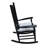 Durable Wooden Porch Rocker Chair With Comfortable Armrests And Spacious Seat, Perfect For Relaxation And Outdoor Use.