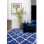 Tapis bleu / blanc Sera-743131752