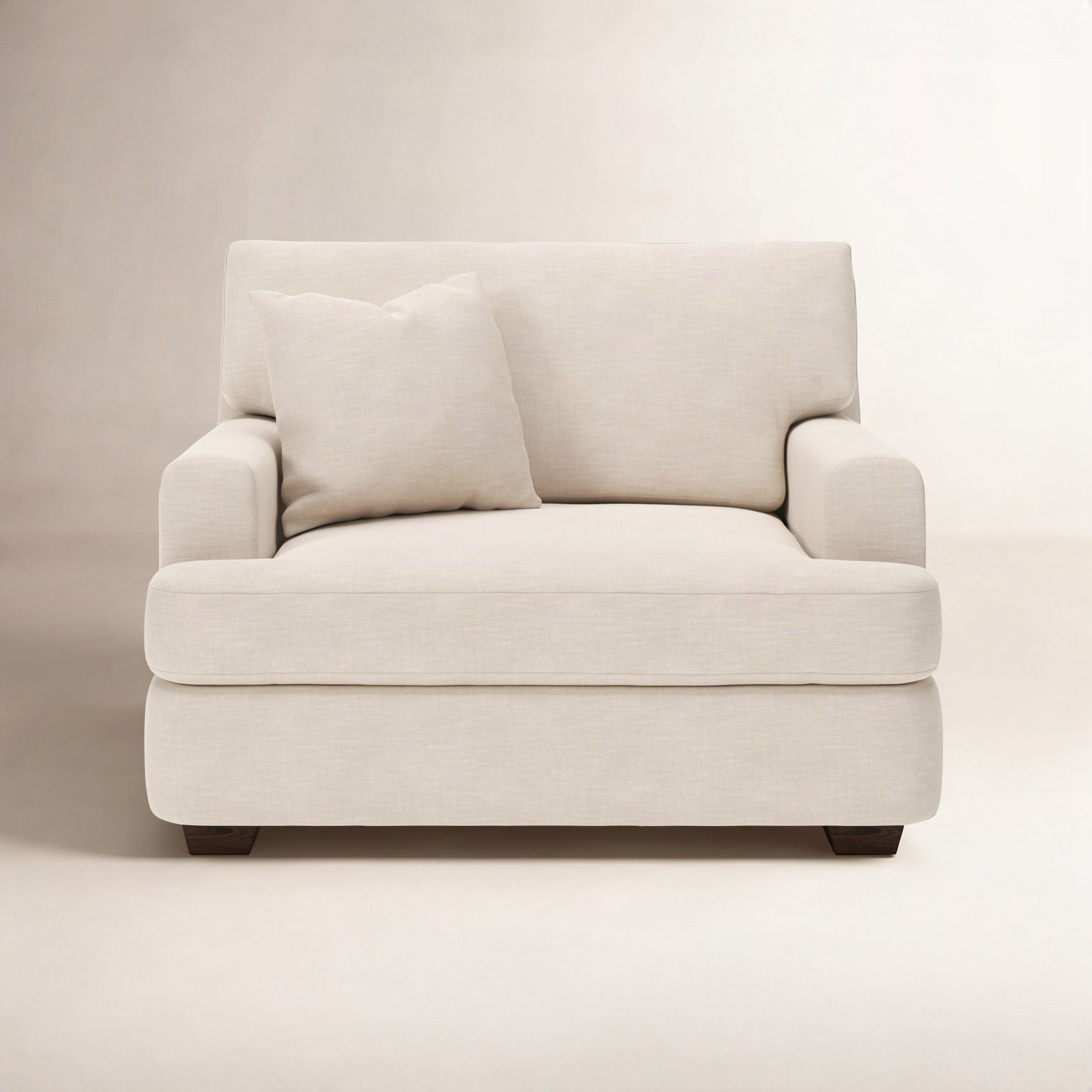 Emilio Upholstered Armchair, Conversation Ivory