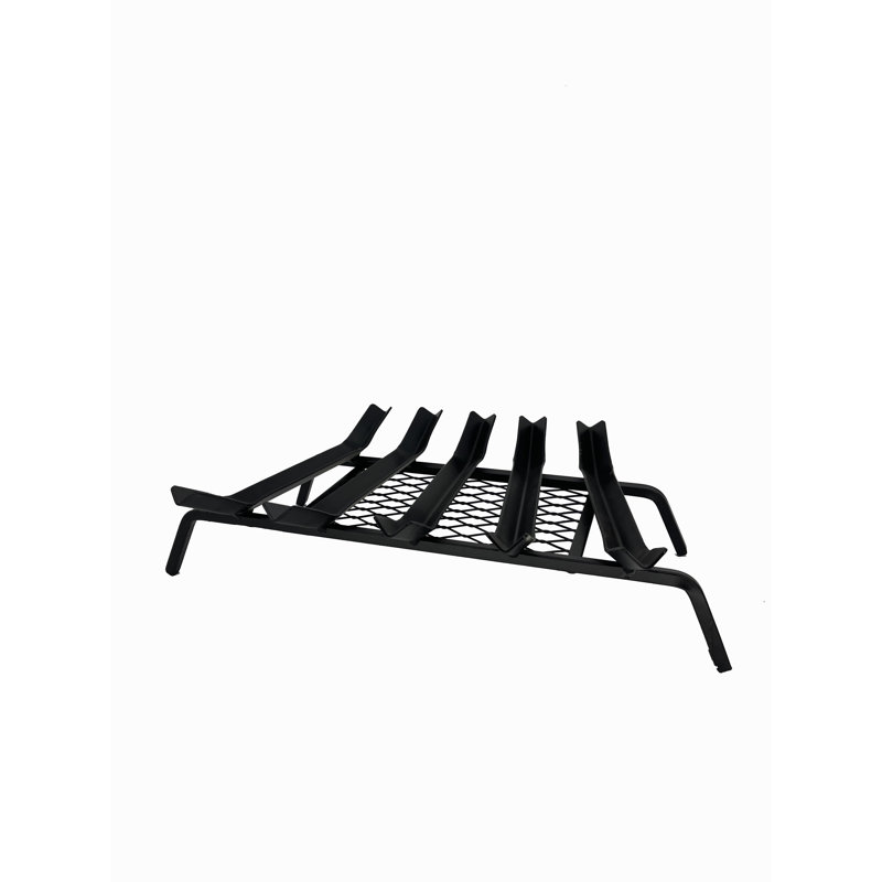 Grille de foyer en acier Daiton, H 25,5 po x P 13,75 po