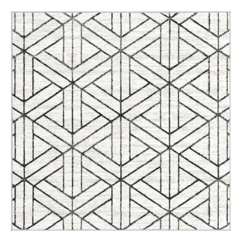 Rochele Geometric Indoor Rug, Square 5'3"