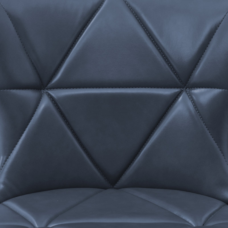 Tabouret de comptoir pivotant de 26 po Arabele, Bleu marine