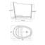 34'' x 23'' Mobile Freestanding Soaking Wood Bathtub For Small Space