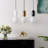 Matsu 1 - Light White/Black/Brass Single Pendant