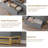 53.5" Dresser for Bedroom, 6 Drawer with Golden Metal Handle and Legs for Closet, Hallway, Living Room, Entryway-1693600049