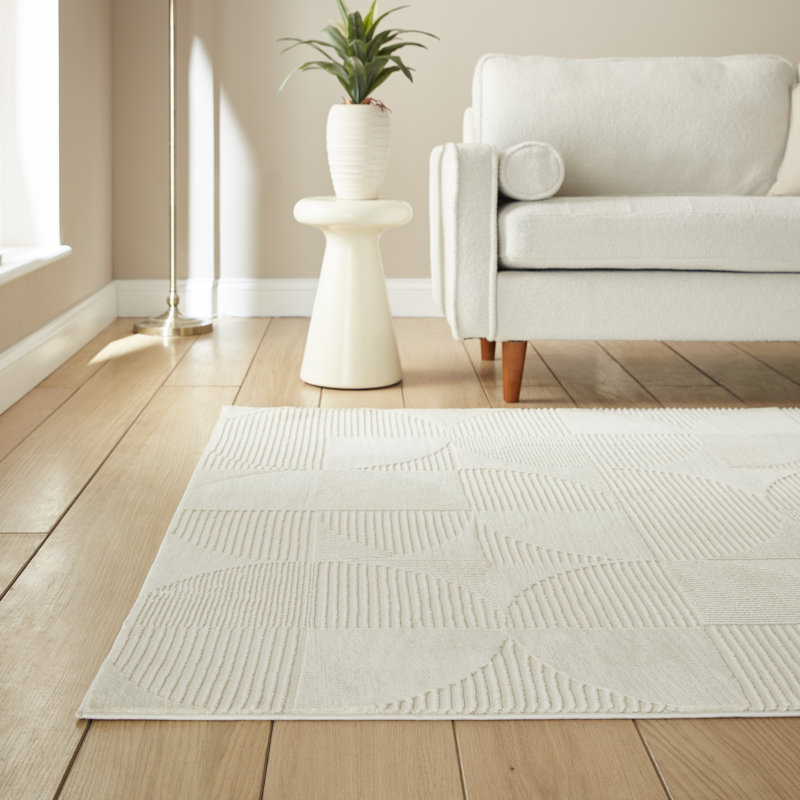 CL - Retro Circles Cream - 120 x 170, Rectangle 80 x 150 cm