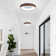 Walnut Finish Large LED Flush Mount (Set of 2)