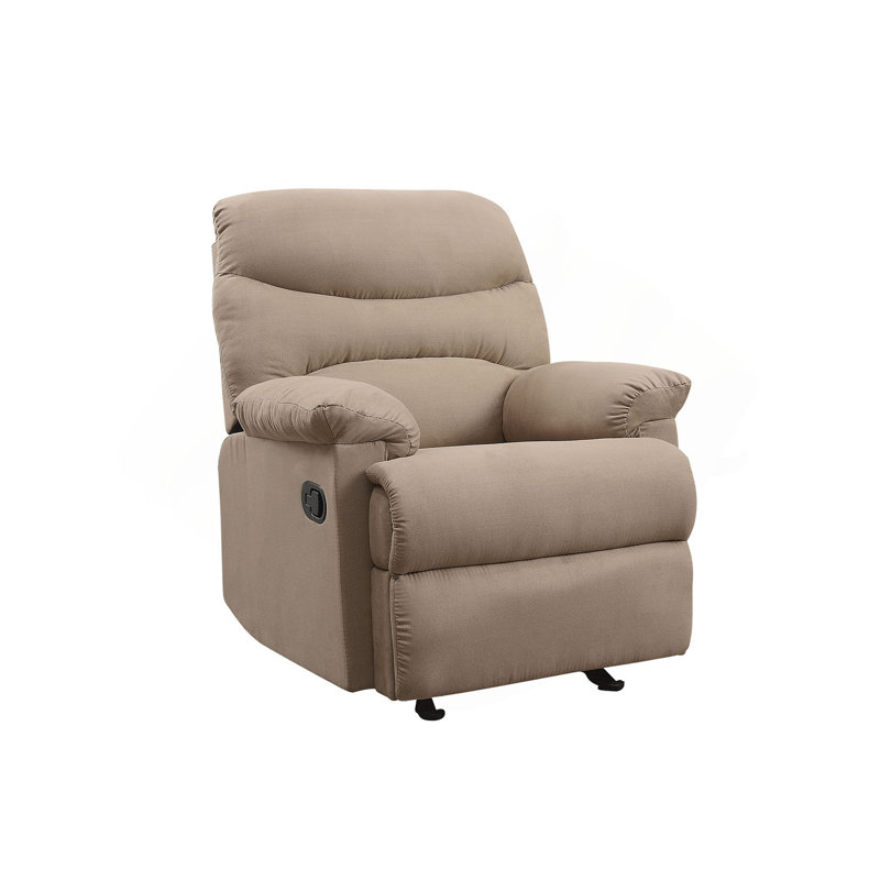 Fauteuil inclinable confortable en microfibre pour une détente ultime, Marron clair