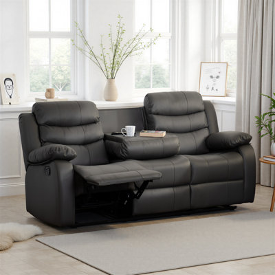 3 Seater Faux Leather Sofa