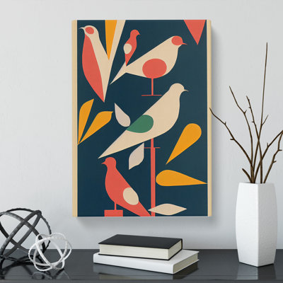Dove Bird Abstract Vol.1 - Wrapped Canvas