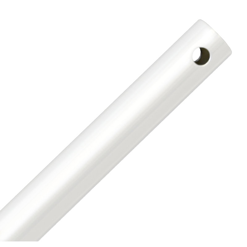 Matte White 12" Ceiling Fan Downrod