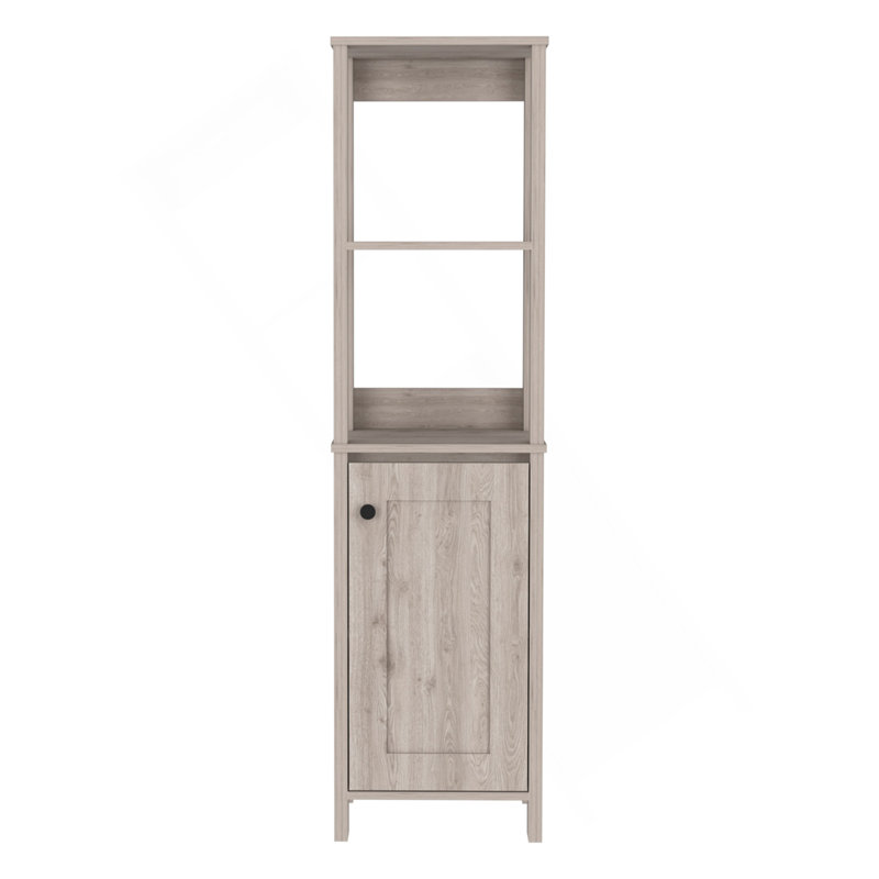 Armoire à linge arctique, avec quatre tablettes et une porte, Beige