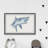 Cimino 'Biting Shark' Framed Print-1798204475